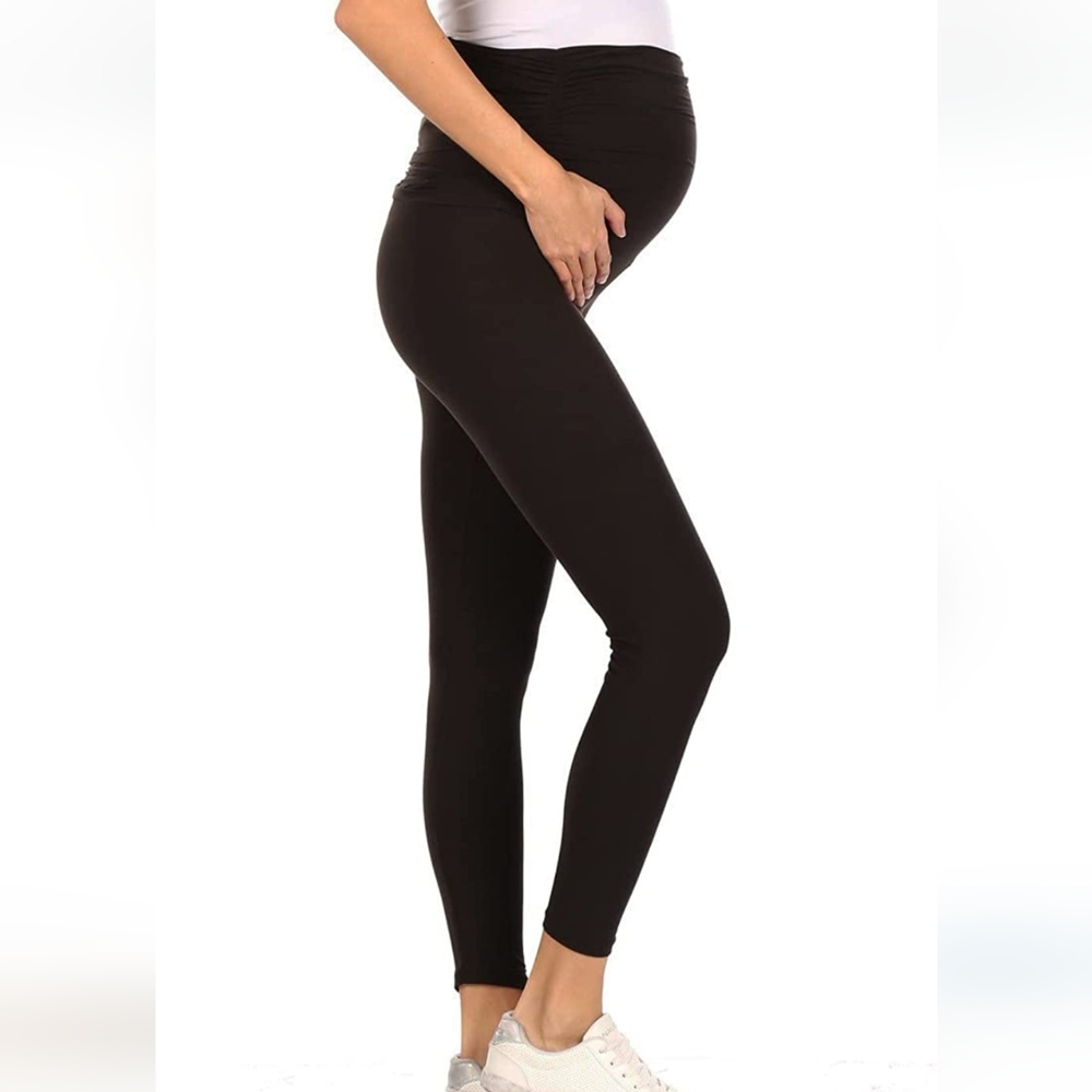 Black maternity leggings